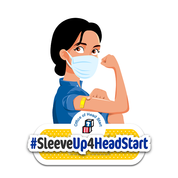 Logo for sleeveup4HeadStart campaign fliers