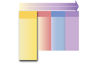 PFCE Framework with emphasis on the yellow program foundation column.