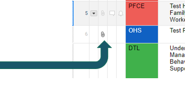 Graphic displaying the clip icon that links Smartsheet rows to Box folders