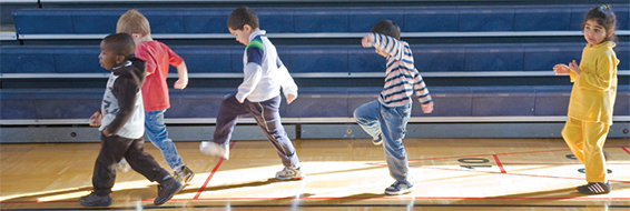 Children walking together