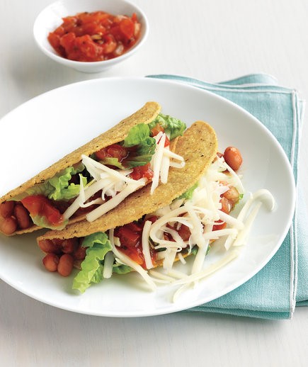 Pinto bean tacos.