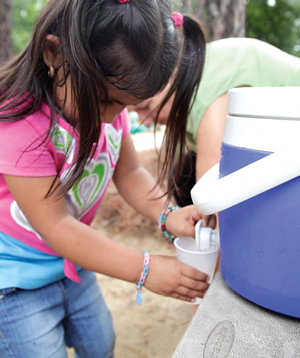 Encouraging kids to drink water