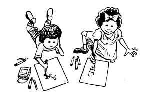 children drawing