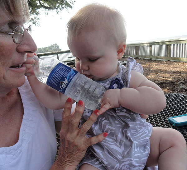 Grandmother with her grandson