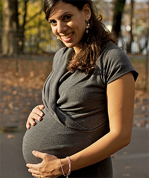 Foto de una mujer embarazada